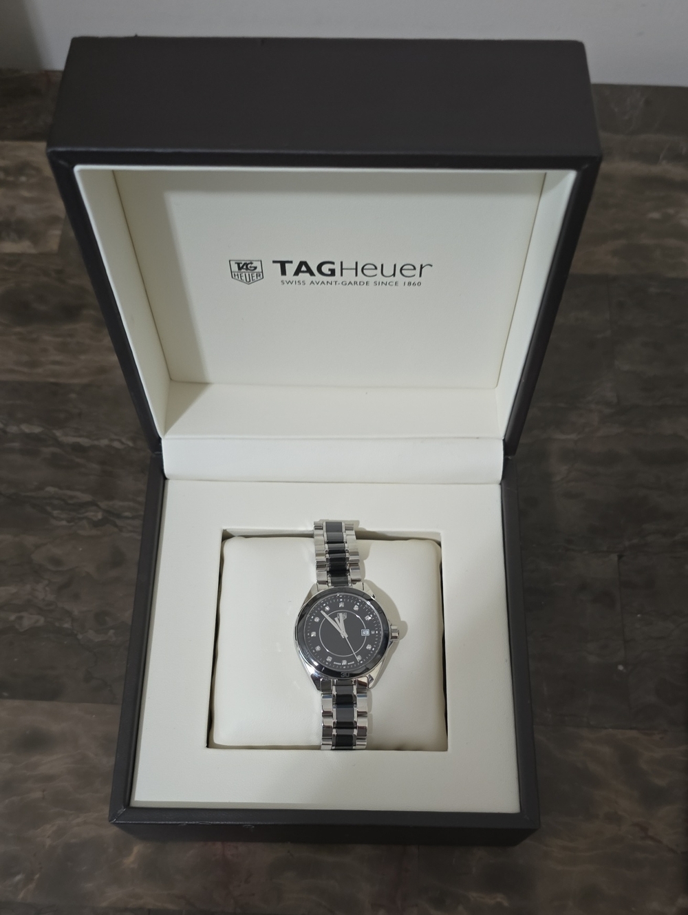 Tag Heuer Women's Formula 1 Stainless Steel Watch - Black Dial/Diamonds